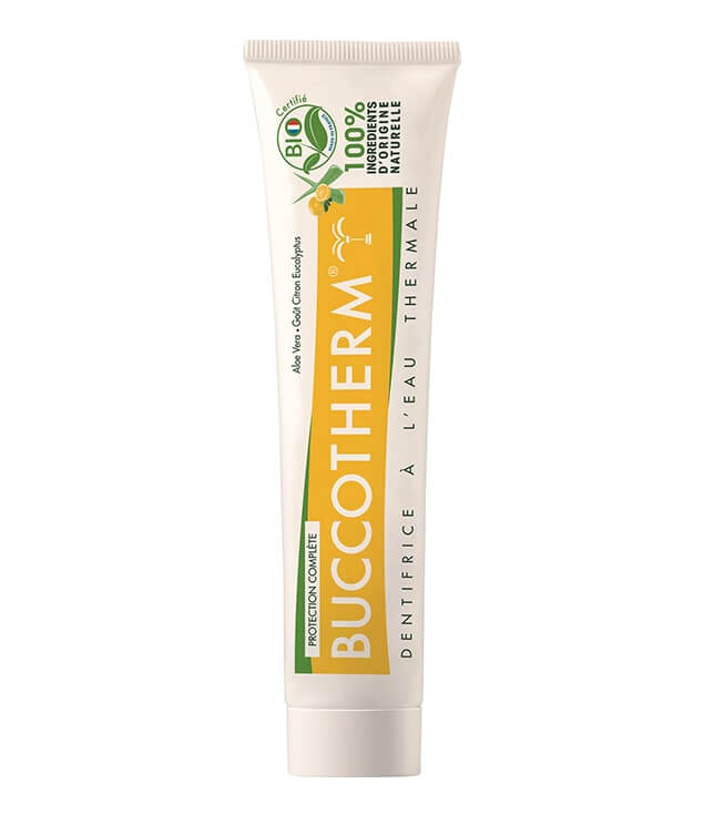 BUCCOTHERM | DENTIFRICE PROTECTION COMPLÈTE AU CITRON EUCALYPTUS CERTIFIÉ BIO